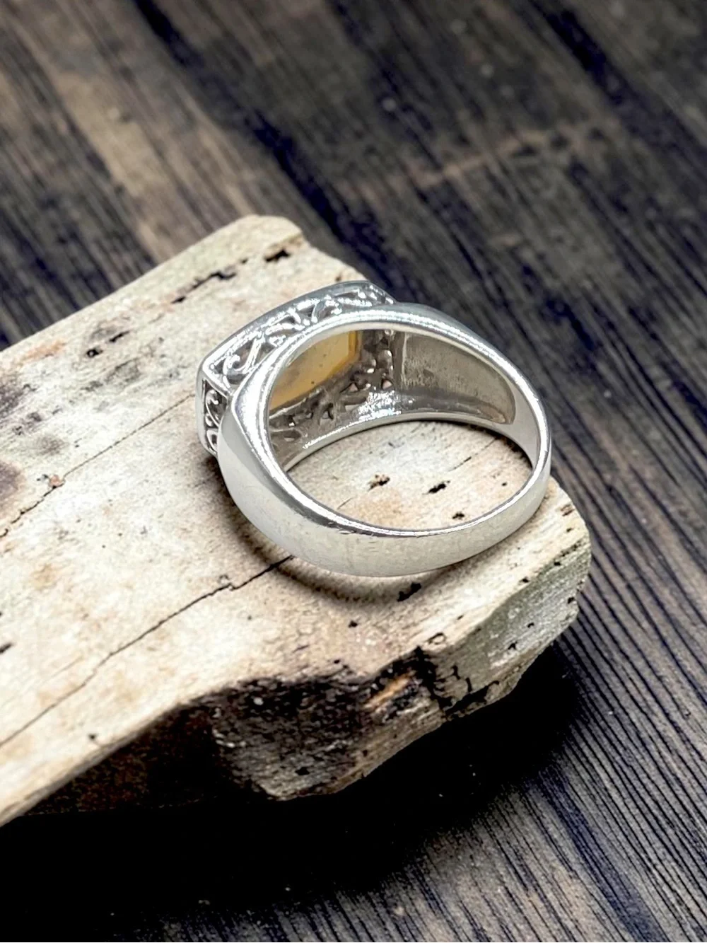 🌺Vintage Sterling & Mother of Pearl Ring